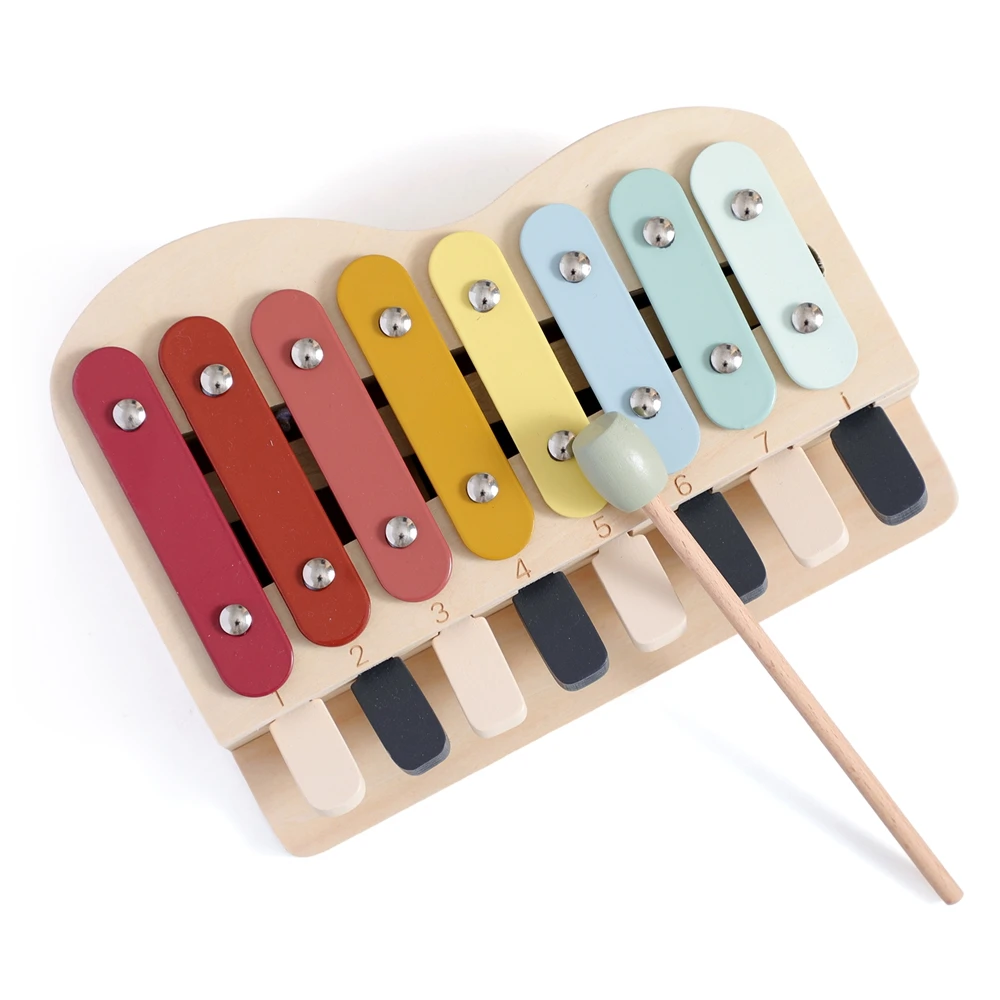 لعبة إكسيليفون خشبية لعبة موسيقية للأطفال الرضع لعبة إثراء الموسيقى المبكرة لحديثي الولادة لعبة التنمية المعرفية هدية للأطفال