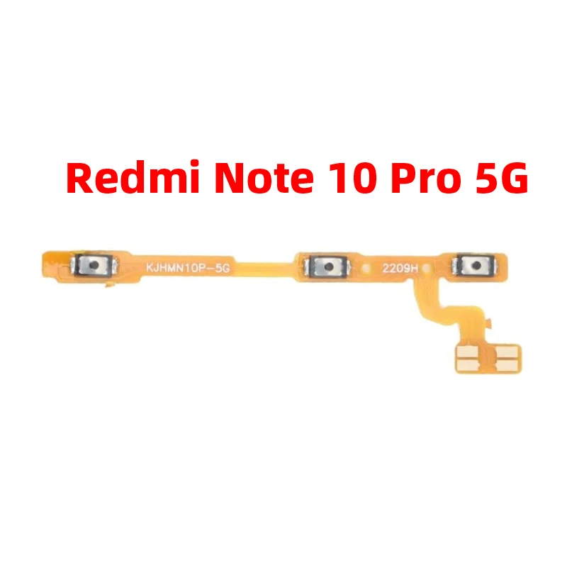 For Xiaomi redmi note 10 Pro 5G Power ON OFF Volume Camera Key Button Switch Flex Cable Replacement