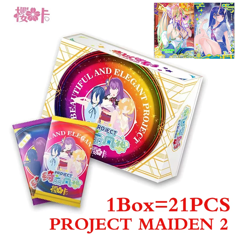 Nuovo progetto Maiden 2 Booster Box Goddess Story Collection Cards Girls Party costume da bagno Bikini Feast Doujin Toys And hobby Gift