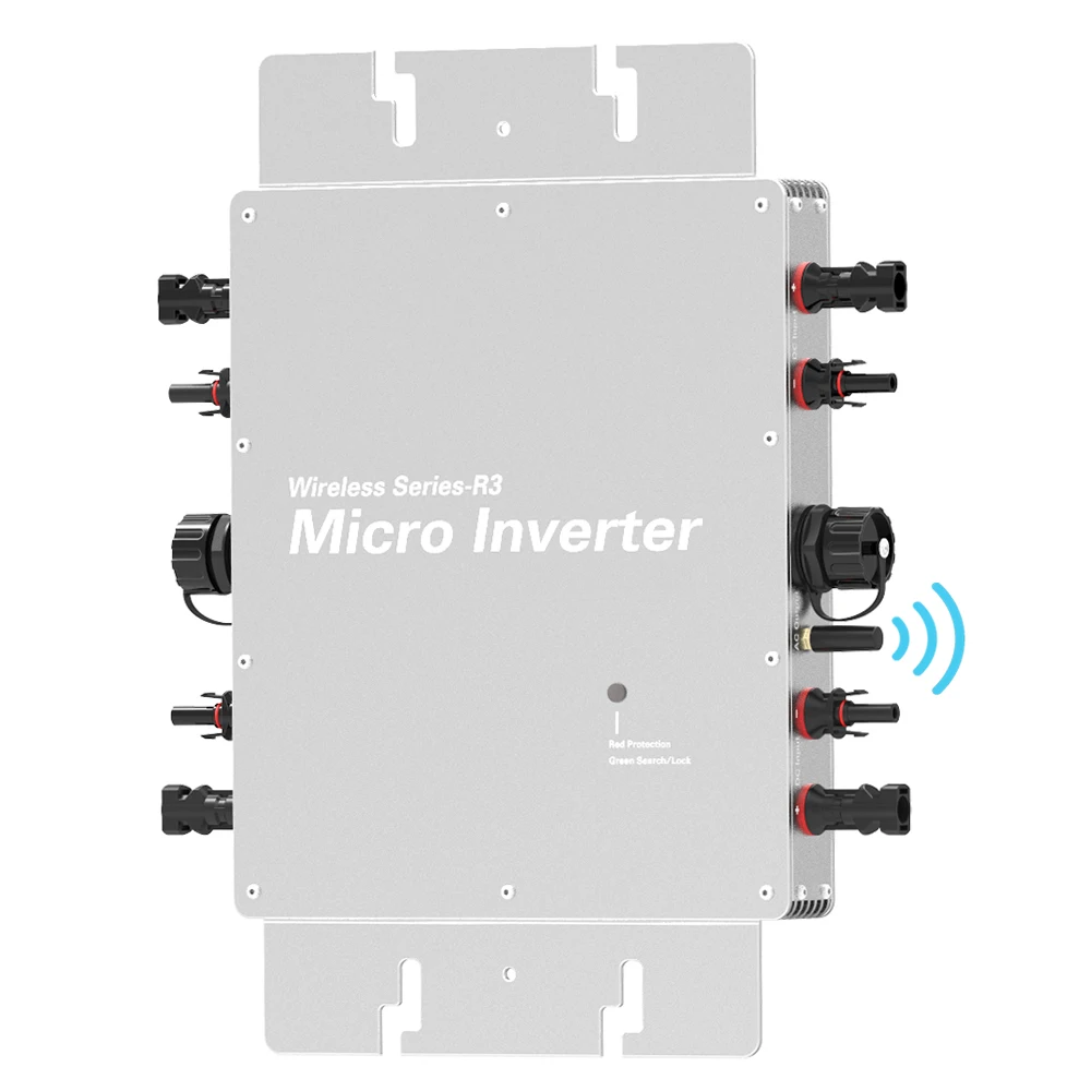 2000W WiFi Monitoring Grid Tie Solar Micro Inverter MPPT Tracking Intelligent DC AC Conversion Balcony  PV Equipment