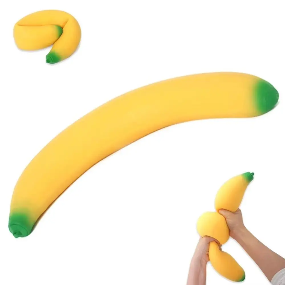 Release Hand Giant Banana Squeeze Sensory Stretch Simulated Banana Vent Elastic 45cm Slow Rebound Sensory Play