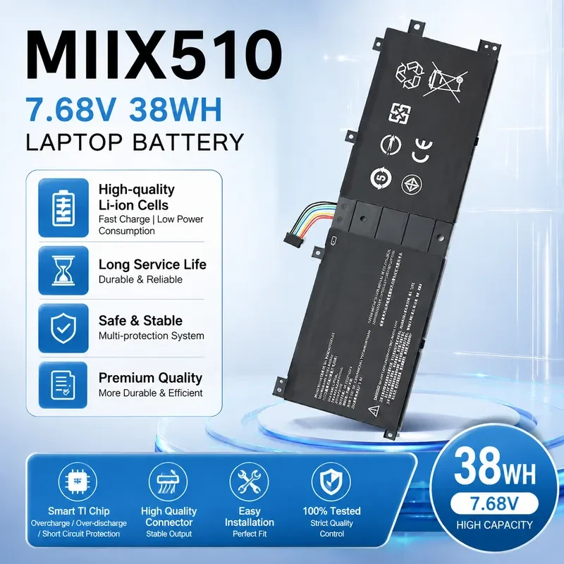 New 7.68V 38WH Laptop Battery for Miix510-12ISK 520-12IKB BSNO4170A5-AT Replacement Rechargeable Li-ion Battery Pack