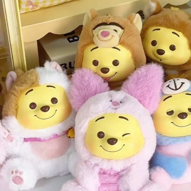 Winnie The Pooh Naughty Party Series Blind Box Vinyl Plush Winnie The Pooh Mystery Box Cute Doll Bag Pendant Grils Lovely Gifts