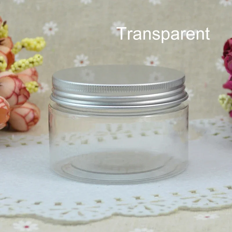 Barattolo vuoto da 120 g di latta di plastica da 120 ml Bottiglia di lozione per crema cosmetica Pillola di caramelle Chicchi di caffè Noci Contenitore riutilizzabile