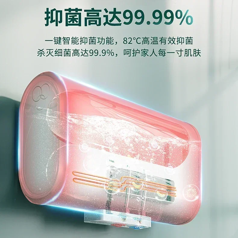 Calentador de agua eléctrico para baño pequeño, calentamiento rápido con cubo plano, calentador de agua eléctrico de almacenamiento de agua para baño