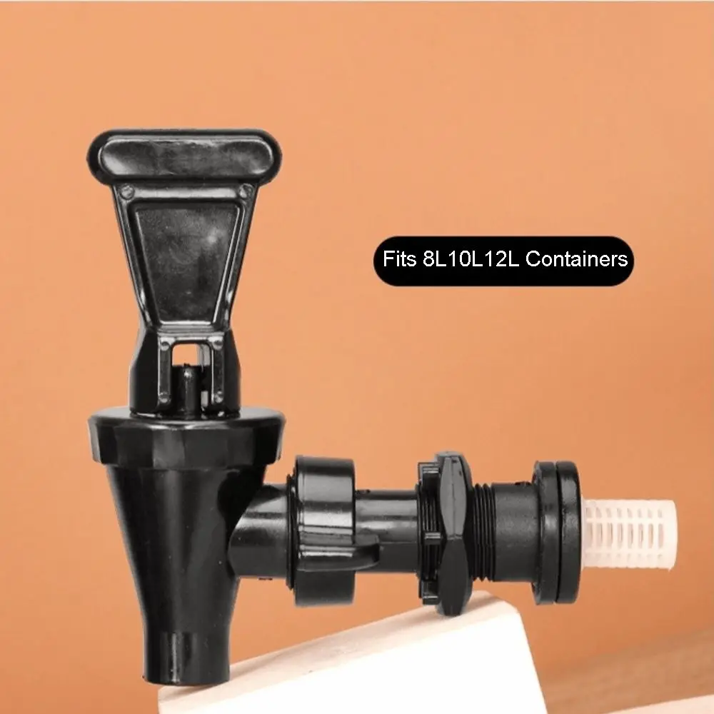 Upgraded Beer Barrel Faucet Tap Plastic Black Milk Tea Bucket Faucet Durable Detachable Water Dispenser Faucet Tap