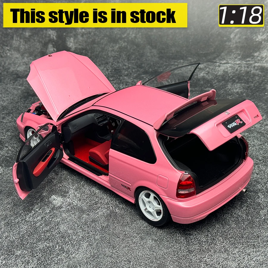 Motorhelix MH 1:18 para Honda Civic TypeR EK9 modelo de coche deportivo modelo estático regalo de cumpleaños