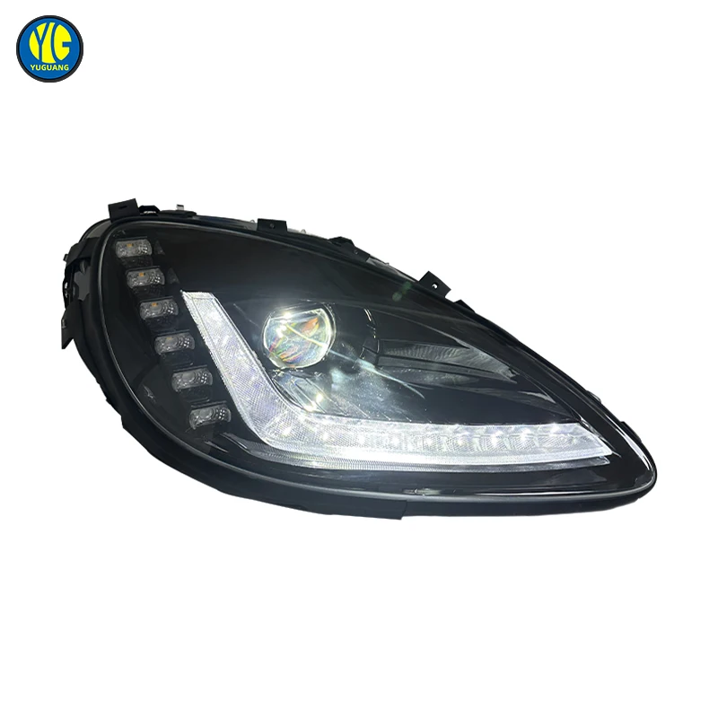 For Chevrolet Corvette C6 Generation 2005-2013 Automotive Headlamp Upgrade Full LED C7 Style DRL Headlights