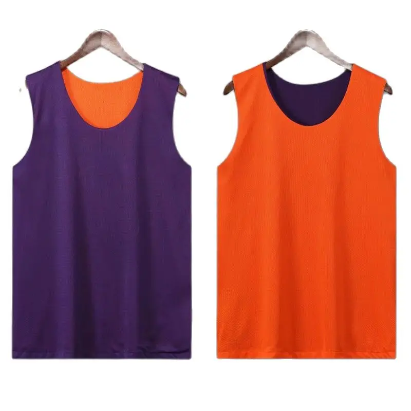 Men Reversible basketball jersey Anti-pilling Breathable Basketball Jerseys Polyester Youth College Basketball Jerseys Custom