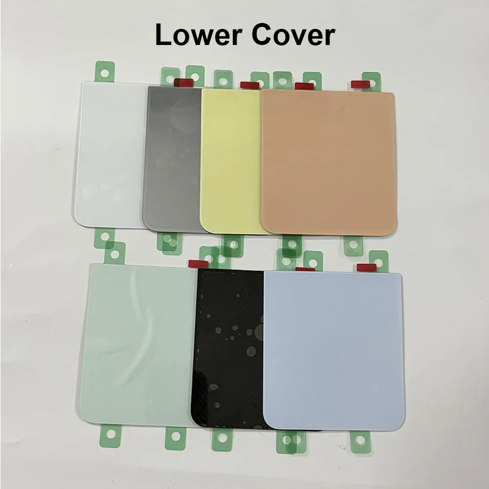 Nova Tampa Traseira para Samsung Galaxy Z Flip6 F741B F7410, Tampa da Bateria, Carcaça Traseira para Samsung Flip 6, Substituição do Vidro Traseiro