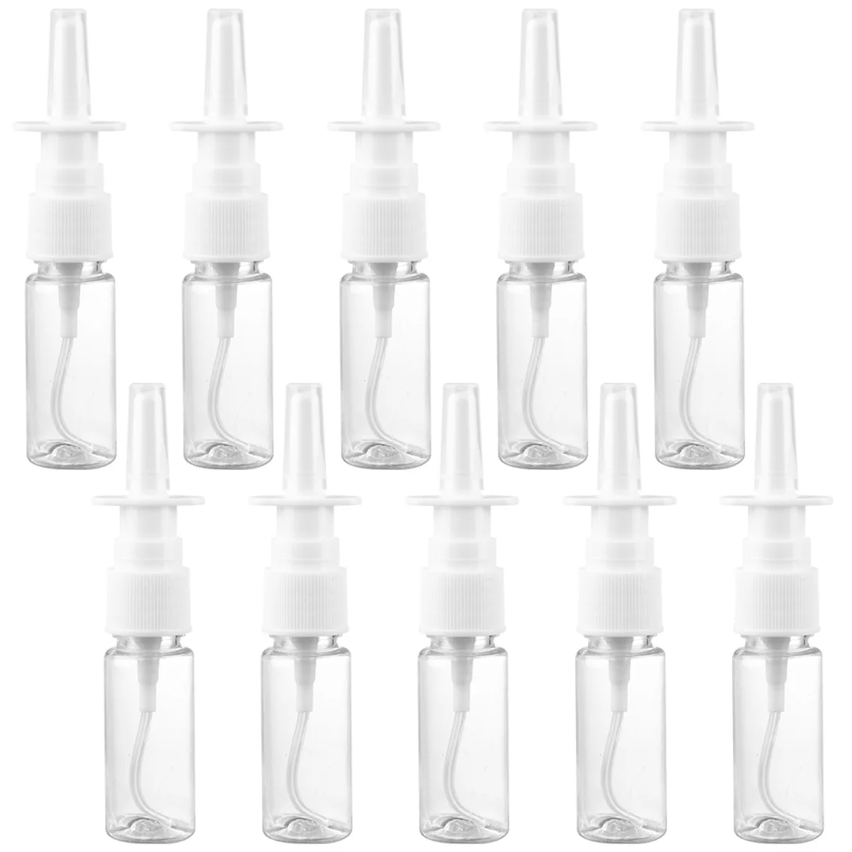 10 Pcs Brine Travel Spray Bottles Nasal Pump Sprayer Dispensing Cleaner Rhinitis