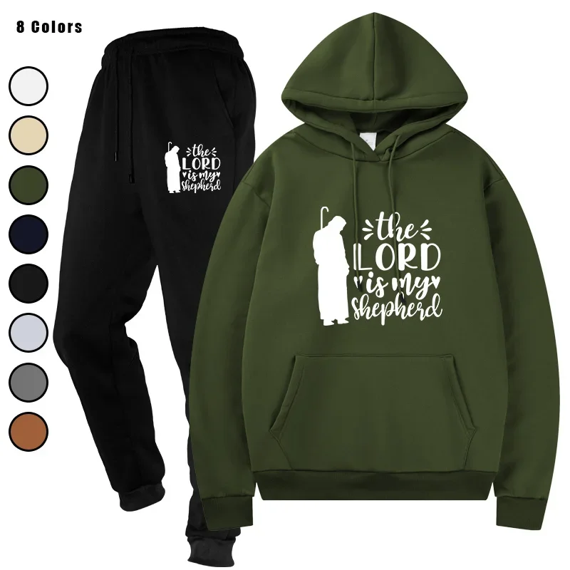

Fashion Mens Italia Milan Printed Sport Jogging Suit Hooded Sweatshirts Jogger Pants Male Daily Casual