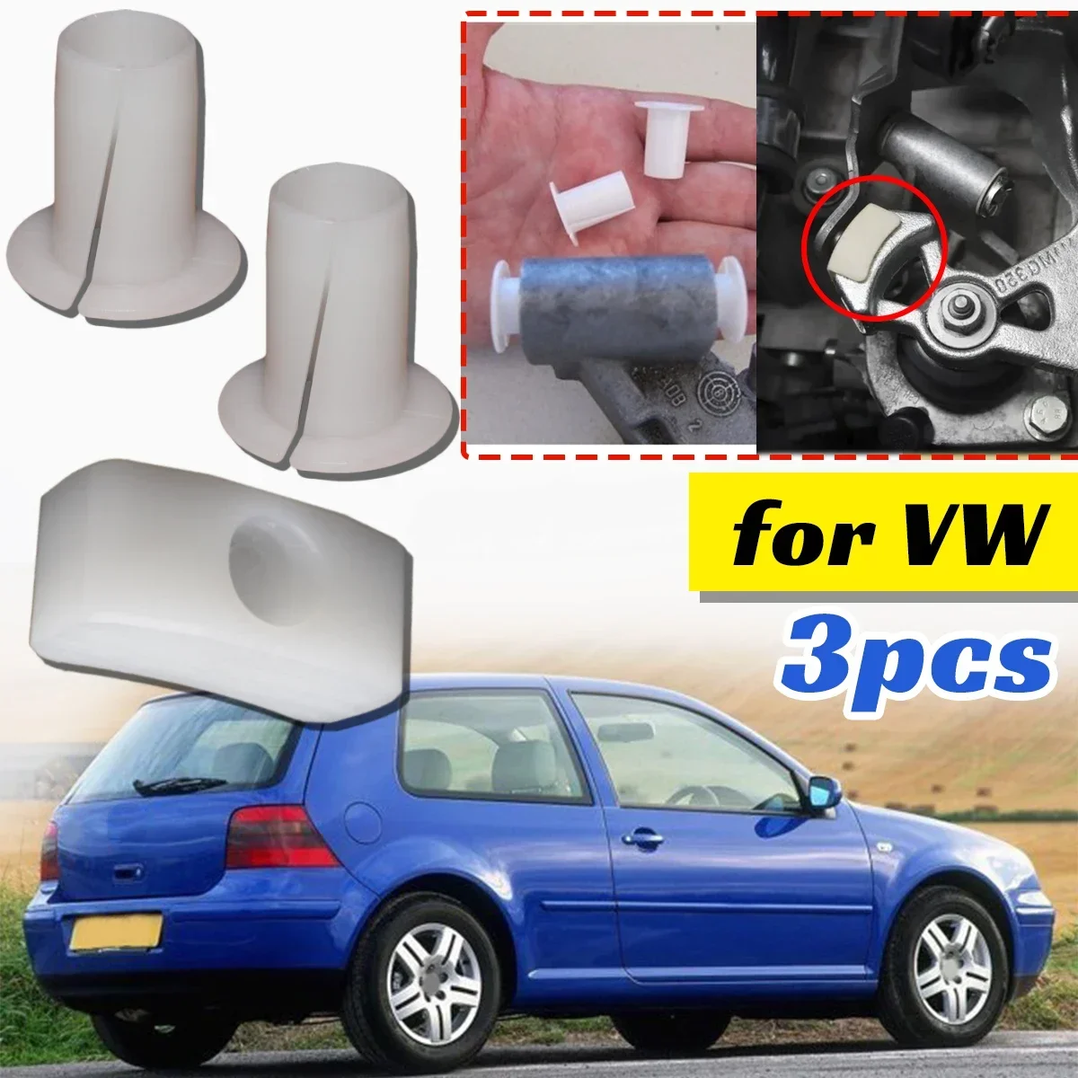 

Relay Lever Pivot Bushing for VW Polo 2002-2009 Shifter Slide Shoe Manual 5/6 Speed Gear Shifting Linkage Deflection Bar Bearing