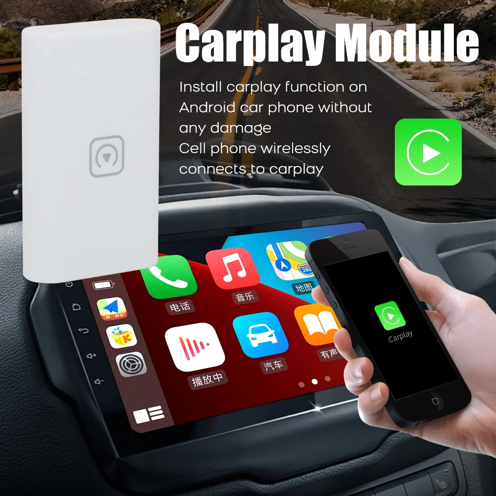 CarPlay CarAiBOX USB Smart AI TV Box For iPhone Wired CarPlay To Wireless Portable USB Plug WiFi Auto CarPlay Bluetooth Box