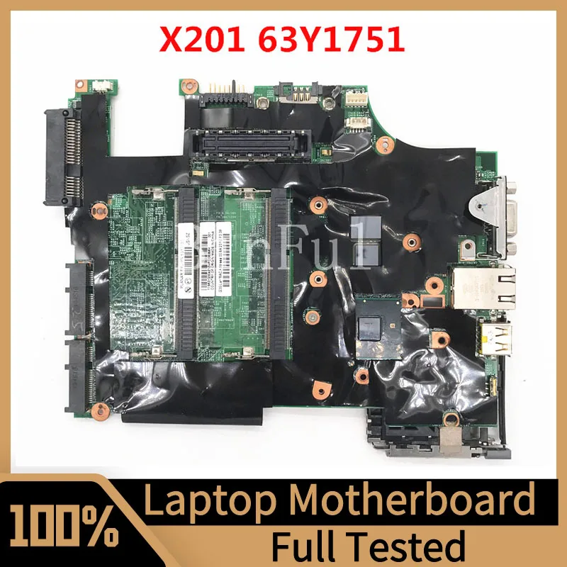 63Y1751 Mainboard For LENOVO Thinkpad X201T Laptop Motherboard 09236-1 With SLBSU I7-620LM CPU QM57 DDR3 100% Full Tested Good