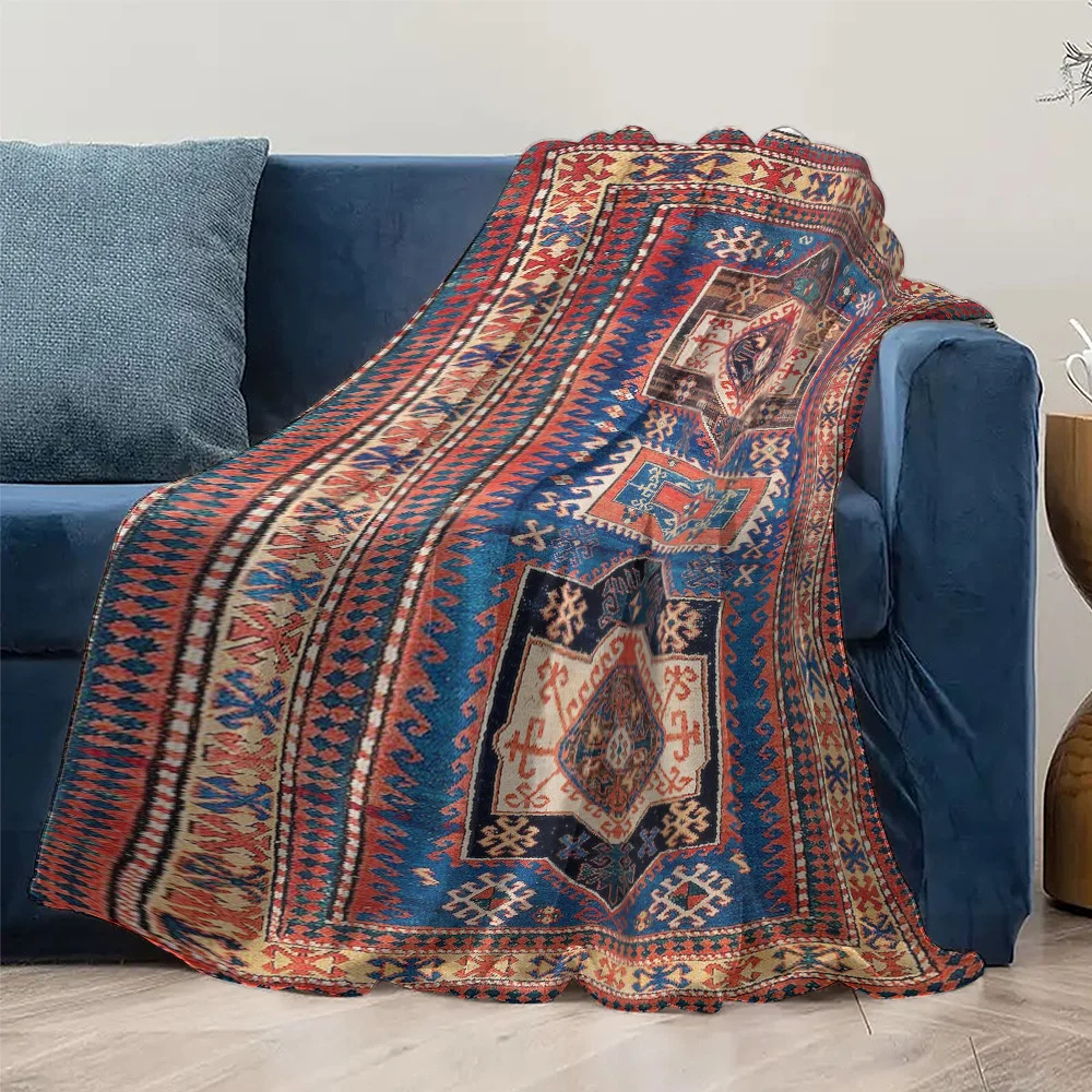 Turkish Vintage Kilim Rug Handmade Area Rug Traditional Moroccan Shag Rug for Living Room Bedroom Decor view 5