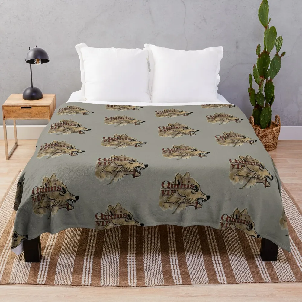 Omnis vir LUPUS Throw Blanket Bed covers heavy to sleep Blankets