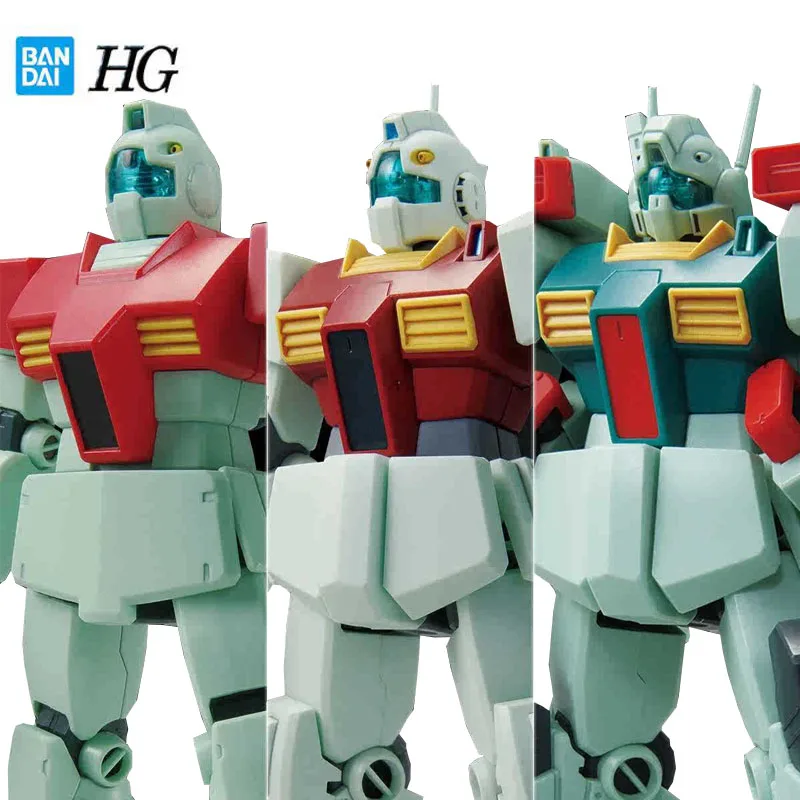 Bandai Genuine Gundam HGUC Series Model Garage Kit 1/144 Anime Figure THE GUNDAM BASE LIMITED GM GM2 GM3 SET Boy Action Toy