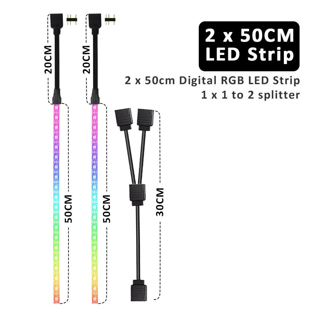 WeeTisa WS2812B ARGB LED Strip 8