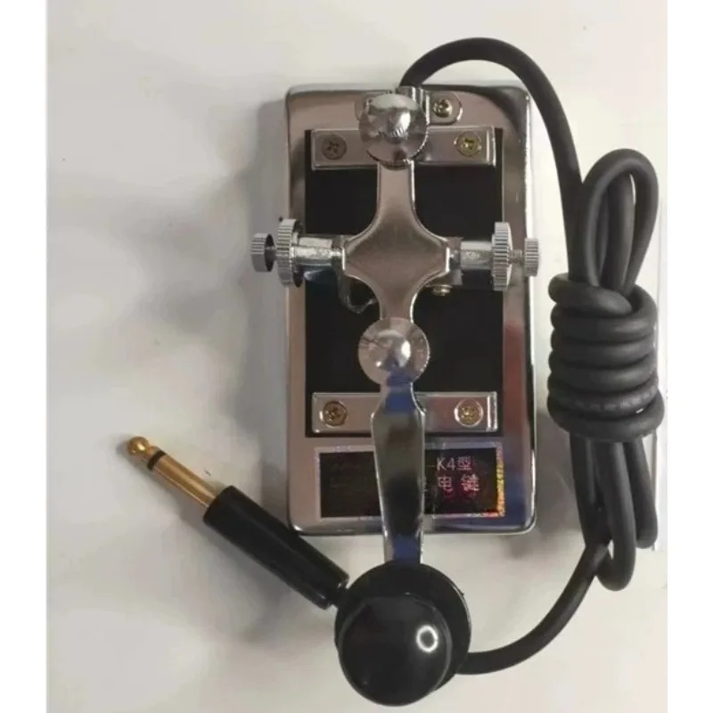 K4 Heavy‑Duty Telegraph Key Cw Shortwave Morse Key With 6.5Mm Plug Connector