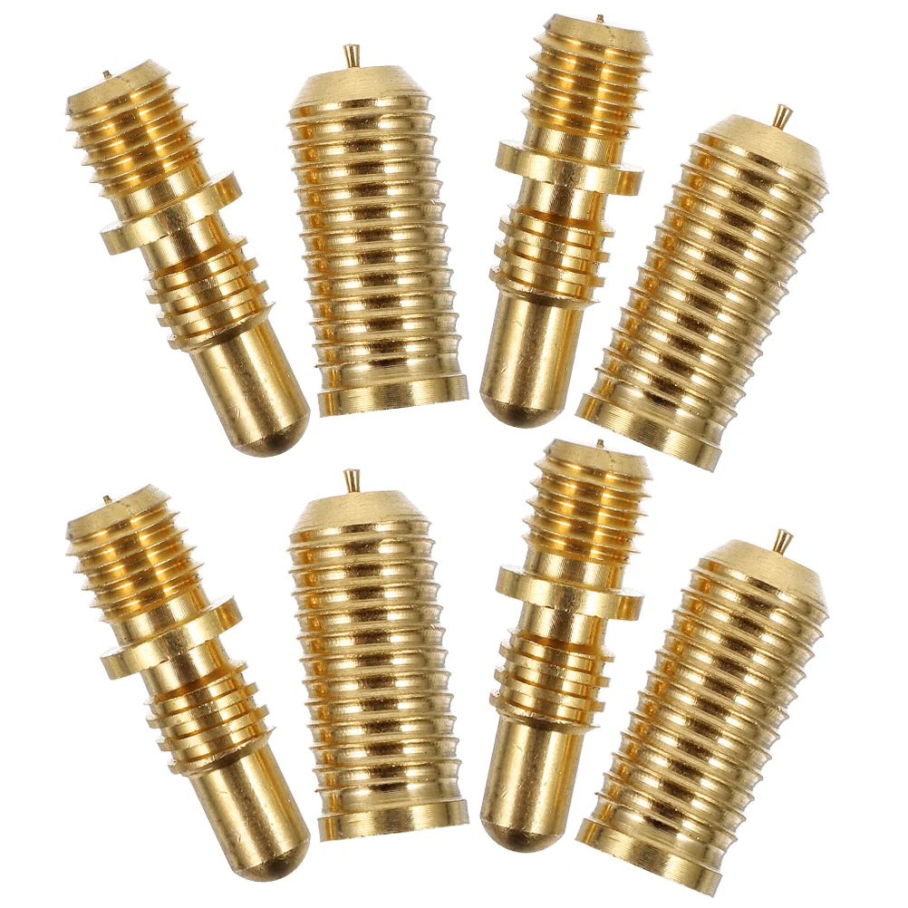 

4 Sets Billiard Cue Screws Pool Copper for Joint Extension Joints Component Golden Repairing Parts