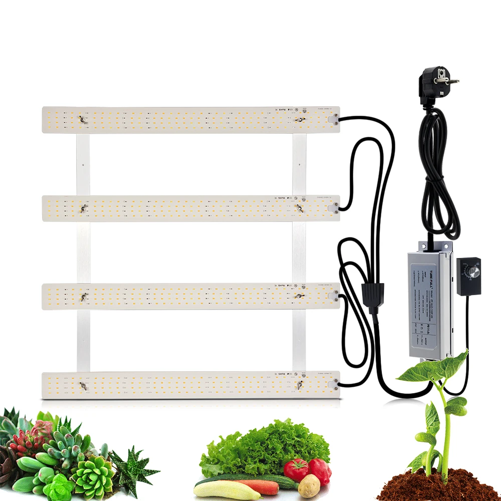 100 واط/200 واط رقيقة جدا الكم مجلس LED تنمو ضوء عكس الضوء LM281B الطيف الكامل ضوء النبات لأنظمة الزراعة المائية الدفيئة