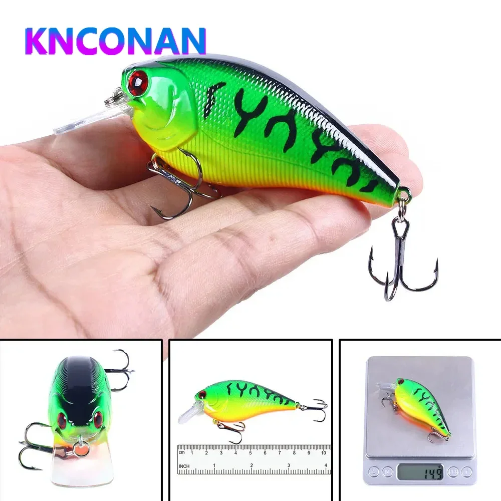 

KNCONAN 85mm 15g Artificiais Fishing Tackle Crank Bait Fishing Lures Minnow Tackle Crankbait Lure Minnow Crank Cod Bass lure