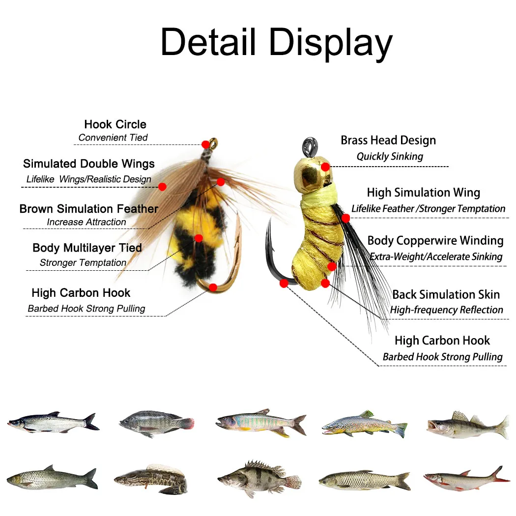 مجموعة طعوم صيد السمك 24-84 قطعة، طُعم جاف، مناسب لسمك السلمون المرقط والجهير، طُعم جاف مناسب لسمك السلمون المرقط والسلمون #4