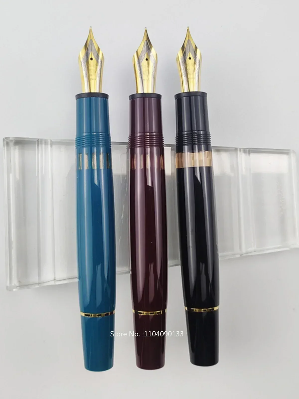 New Wing Sung 630 Brief Fountain Pen Iraurita Nib 0.5~0.7mm Nib Piston Resin Gold Clip Pen  Stationery Business Writing