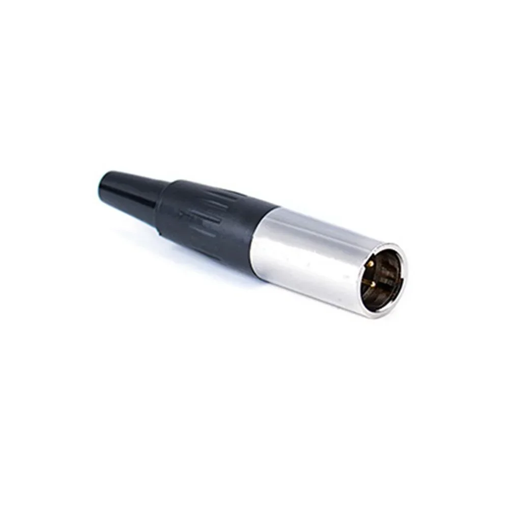 1pcs Mini XLR 3 Pin Aviation Connector Male Socket Zinc Alloy Copper 3pin Adapter for MIC Microphone Audio Video Connecting
