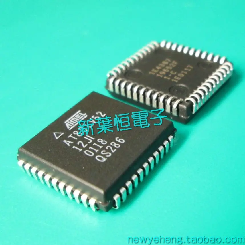 Free shipping  AT89LV52-12JC AT89LV52-12JU ATMEL 8IC   10PCS