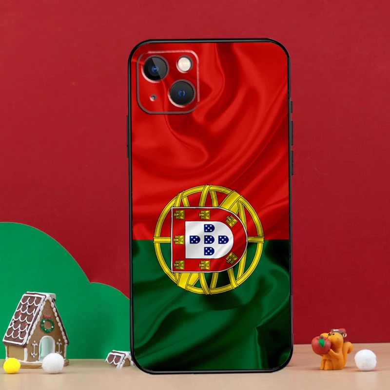 Portugal Flag Case For iPhone 15 12 14 Pro Max 11 13 Mini Plus XR X XS Max Phone Back Cover