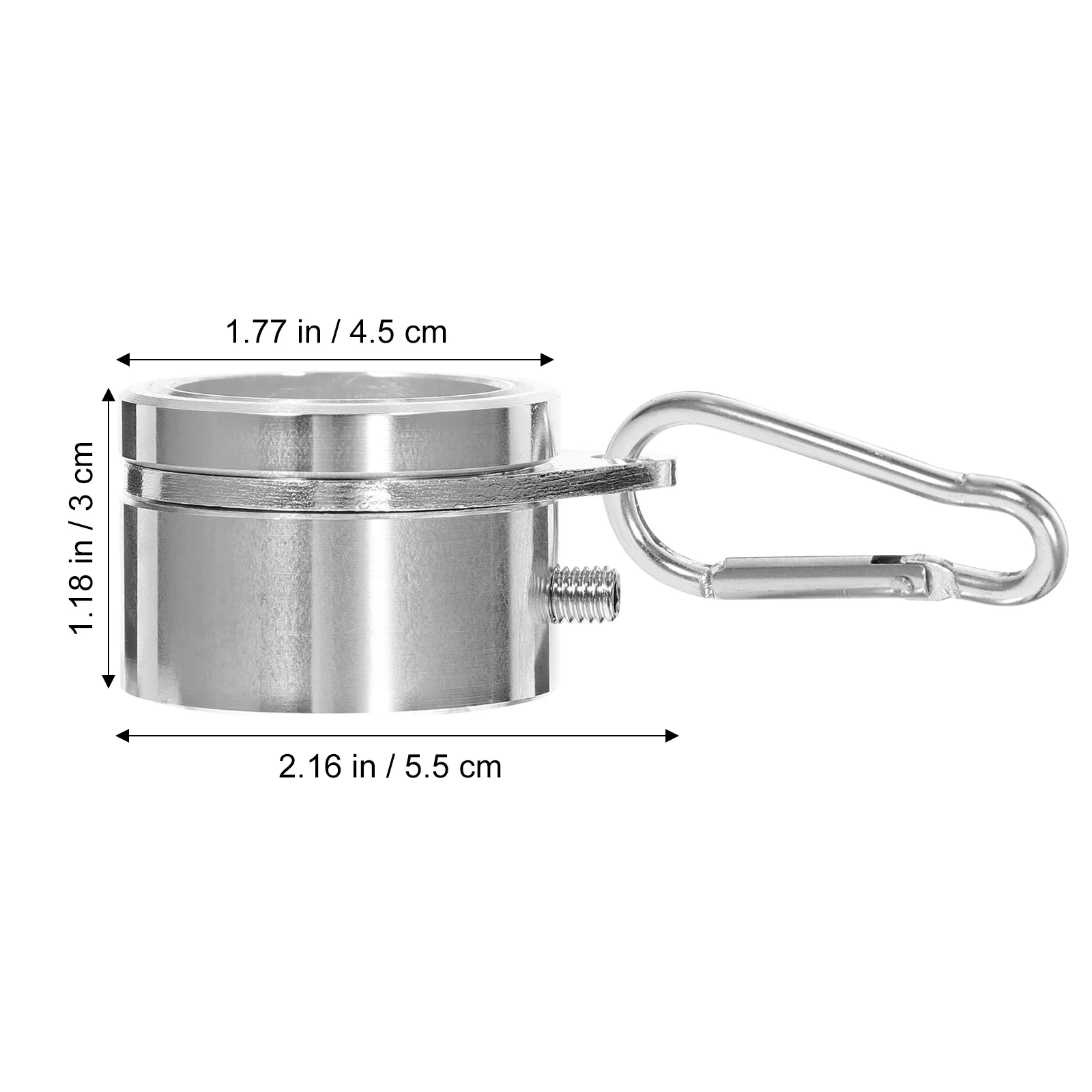 

1 set 1 Flagpole Accessories 26 Inch Aluminum Alloy Rotating Mounting Rings Durable Clips Poles Bracket Hooks Banner