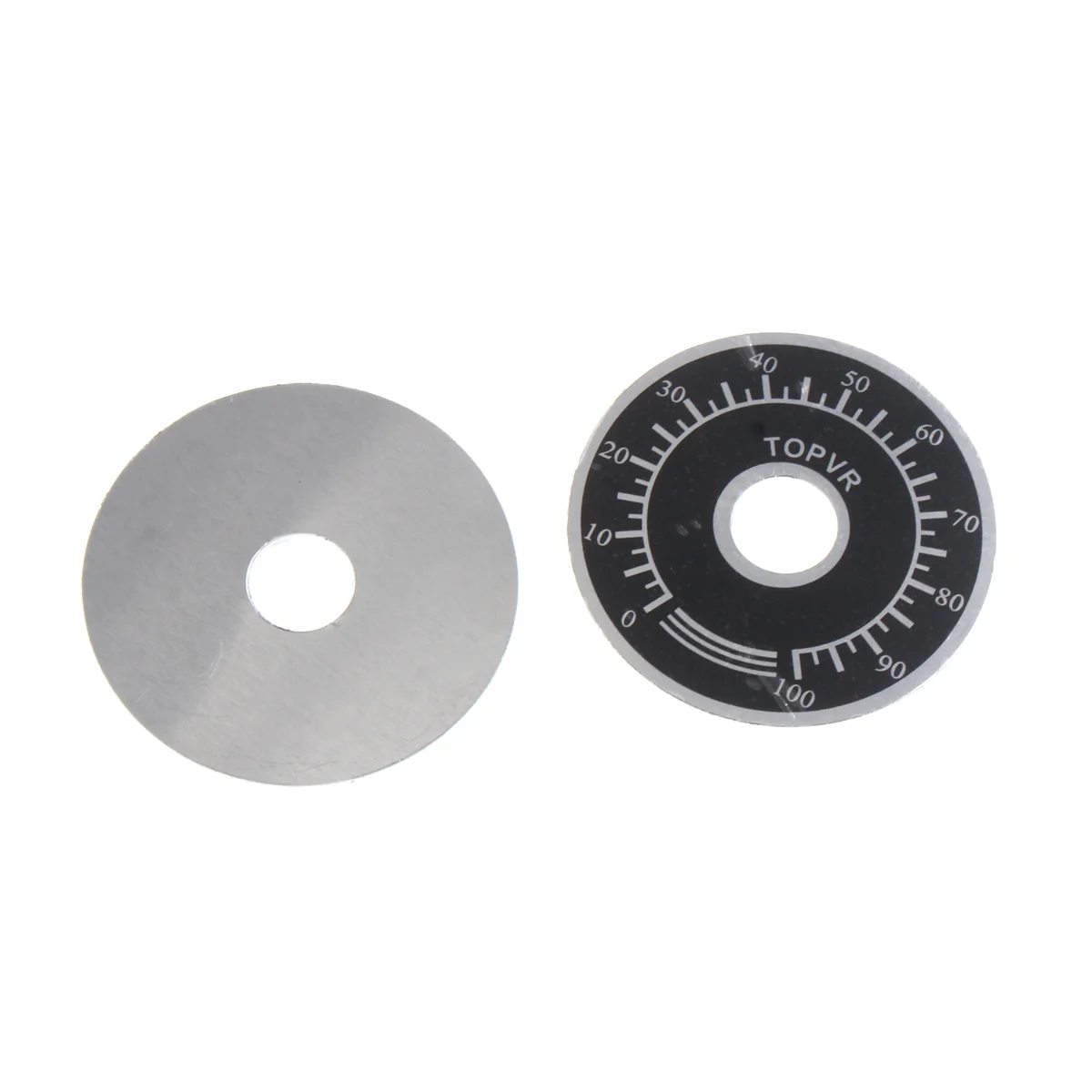 5/2PCS 0-100 digital dial dial plate Aluminum label A03 knob cap WTH118 RV24 WX050 potentiometer