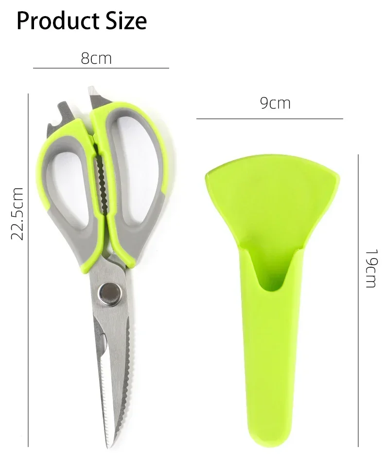 Kitchen Scissors Multi-function Seafood Scissors Detachable Chicken Bone Scissors Easy To Clean Cooked Kitchen Supplies