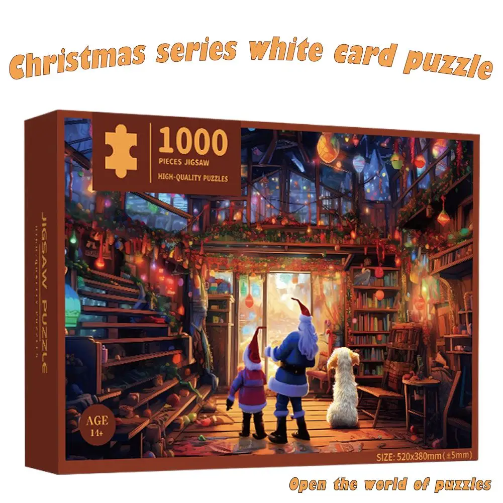Merry Christmas Jigsaw Puzzles For Adults Home Decor Games Family Fun Floor Puzzles Educational Toys For Kids