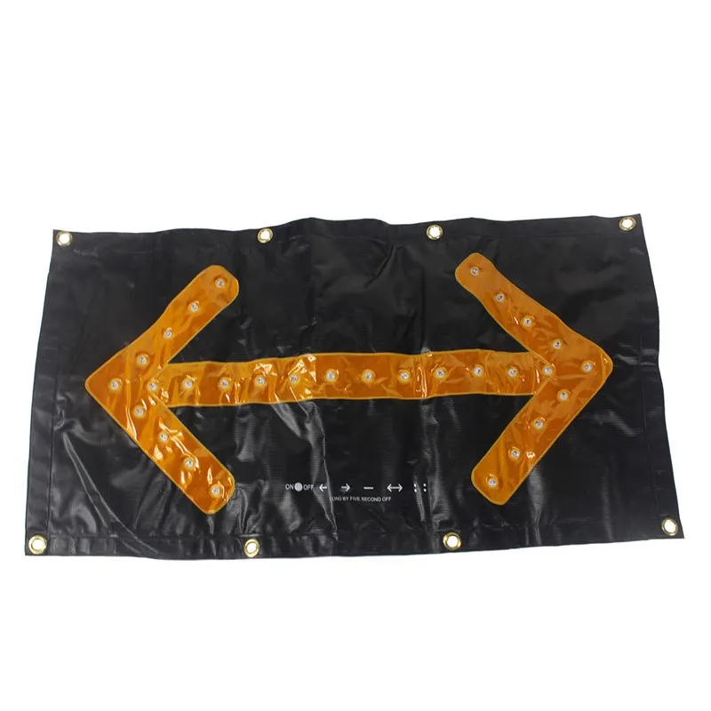 1pc Arrow Pointing Light Indicator PVC Waterproof Multifunctional  Vehicle temporary warning light with magnet