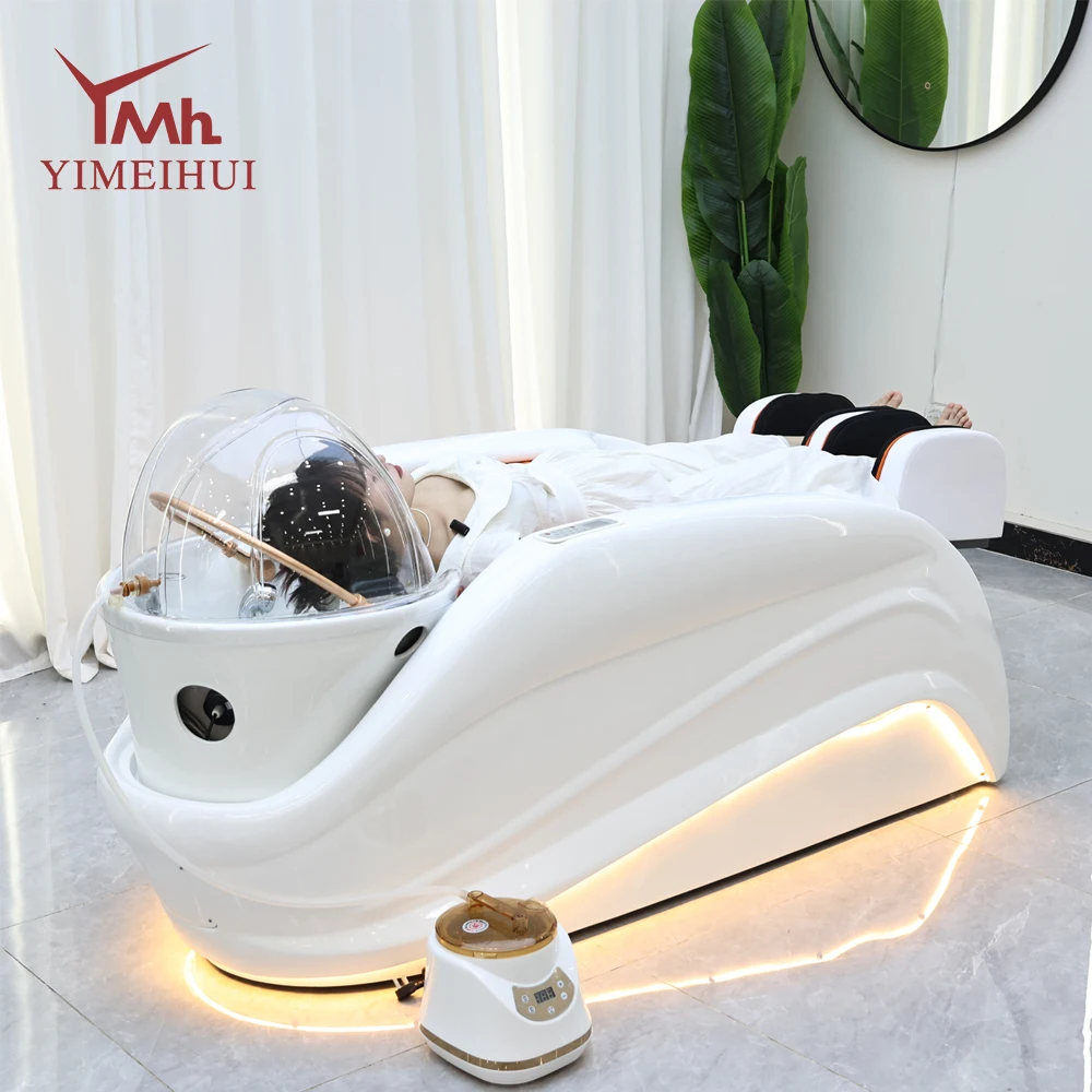 

Professional salon furniture hair wash facial nursing reclining head spa electric shampoo massage bed