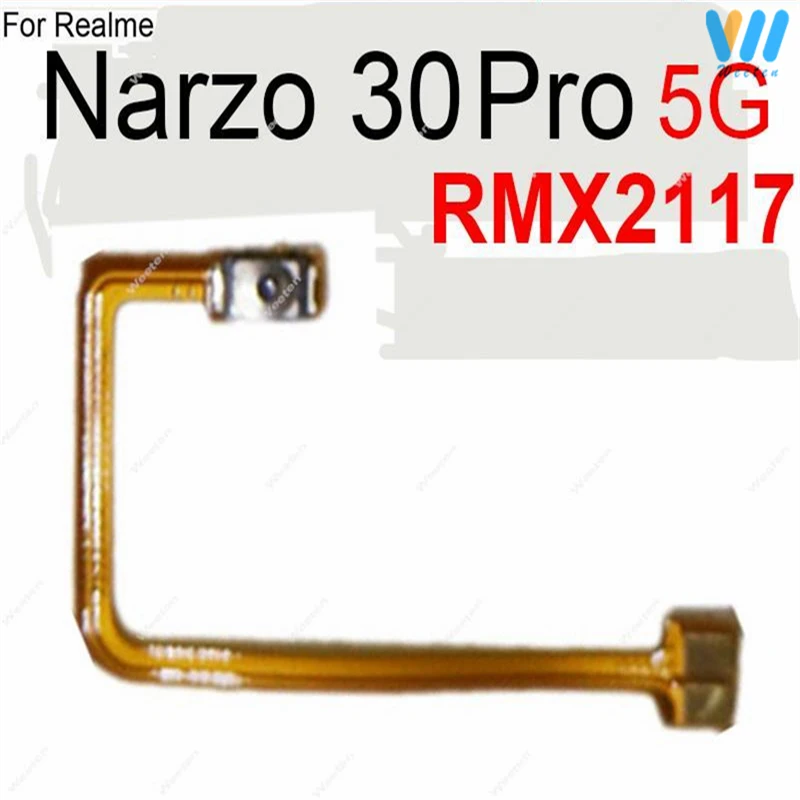 Power Volume Buttons For OPPO Realme Narzo 30 30A 30Pro 4G 5G ON OFF Power Volume Button Flex Ribbon Side Keys Flex Cable Parts