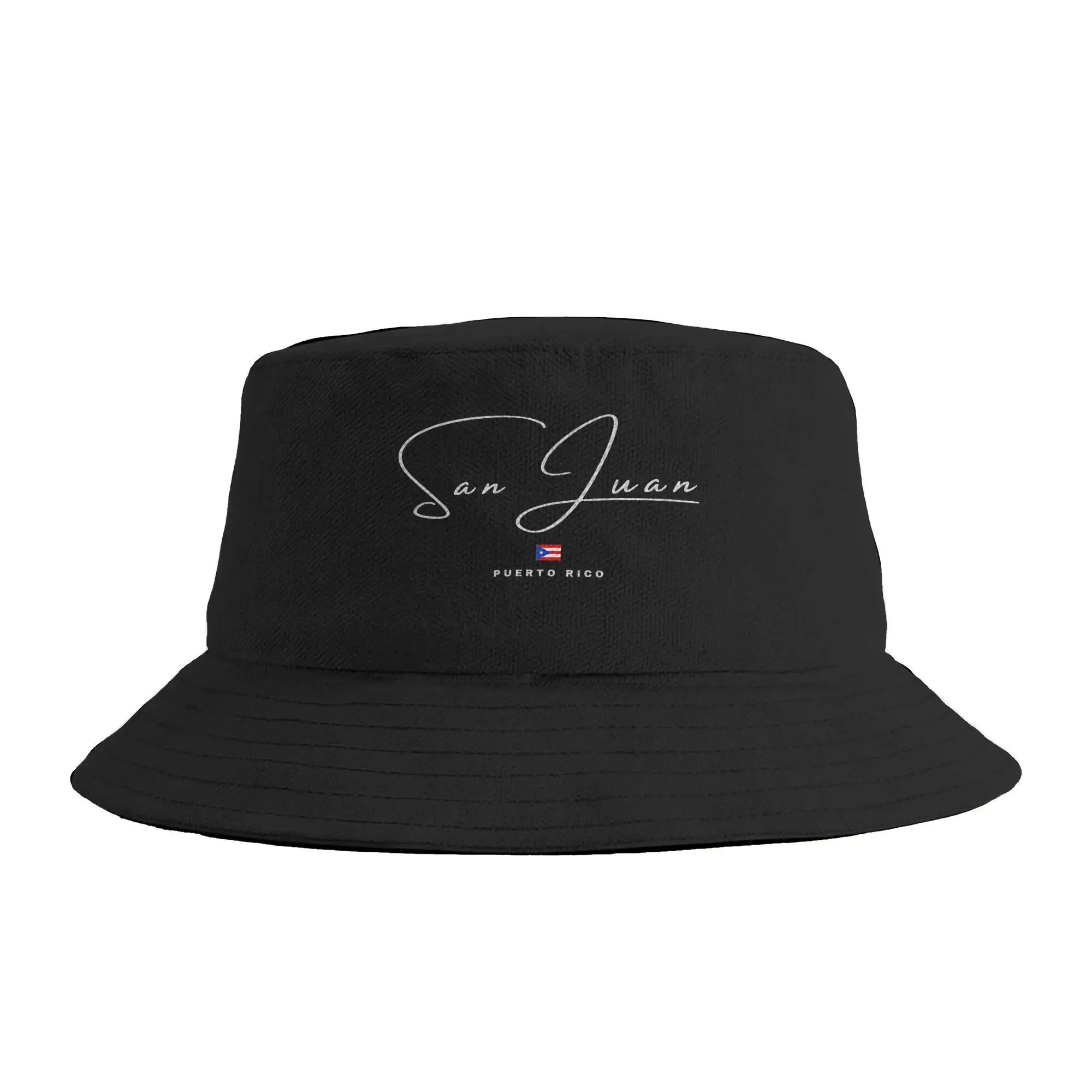 Unisex SAN Juan Puerto Rico Bucket Hat  Breathable Fisherman Hats Summer Funny Fishing Caps Hip Hop Custom DIY Sun Hat