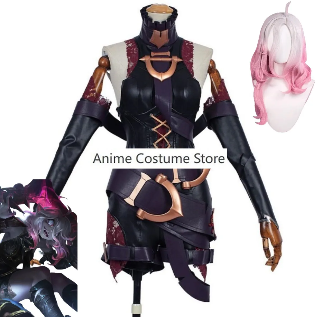 Anime Game LOL Briar Cosplay Costume Noxus Cosplay Costume Vampires PU Jumpsuits Woman Sexy Kawaii Halloween Carnival Suit