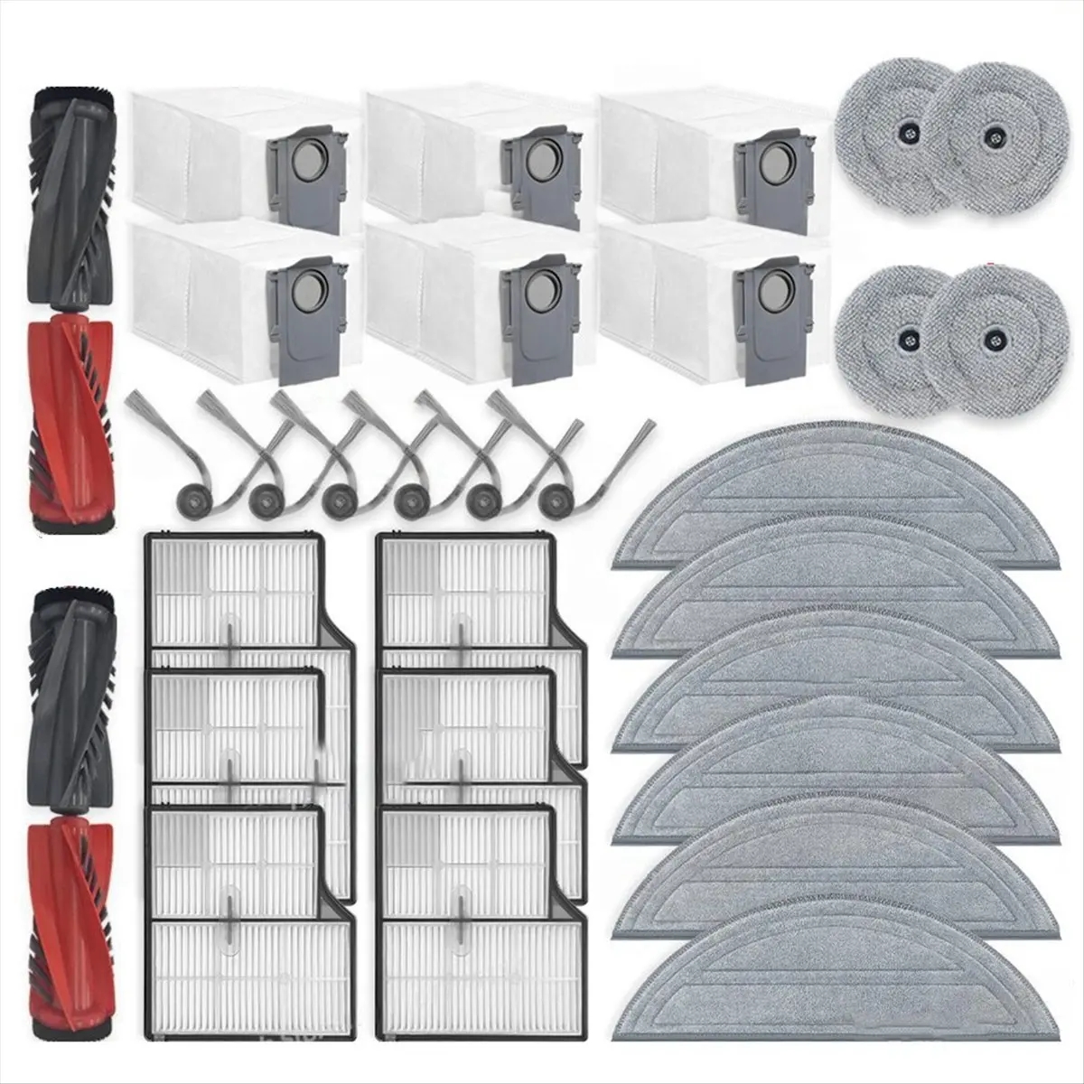 A56K For Saros 10 / S9 MaxV Ultra Sweeping Robot Accessories Main Side Brush Cleaning Cloth HEPA Filter