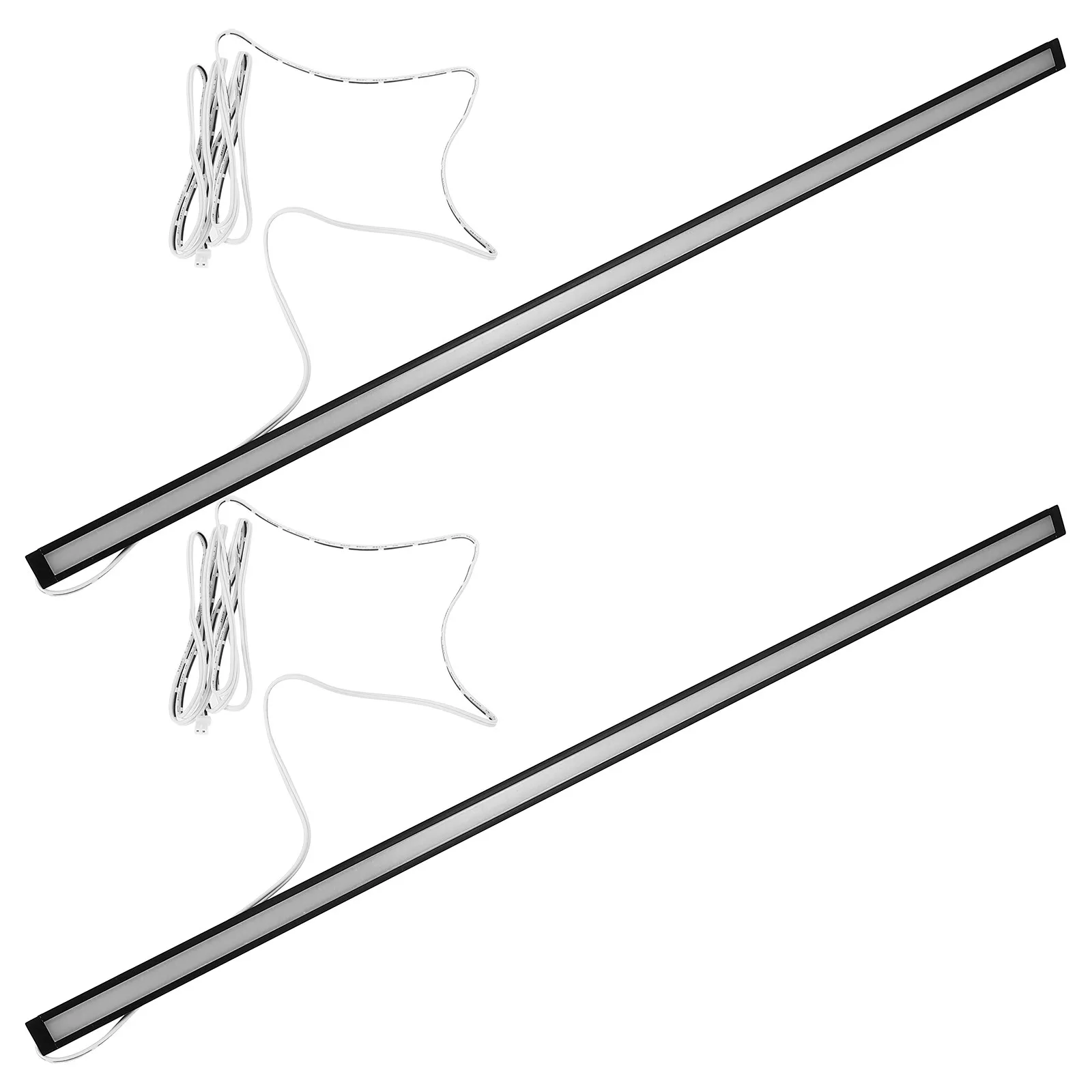 

2 шт. перезаряжаемых ультратонких светильника для шкафа со скрытым креплением под гардероб, для кухонных ящиков, шкафов, спален, мастерских