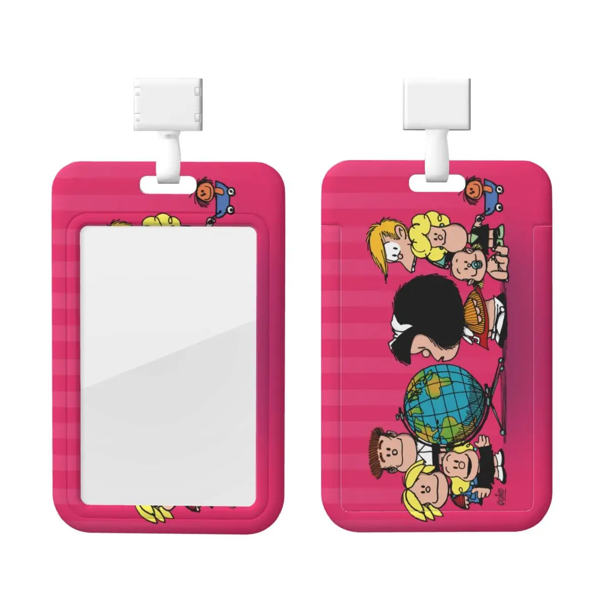 

Custom Neck Lanyard Card Holder Mafalda Card Badge Holder For Subway Bus Bank Card Lanyard Credential Badge Holder Hospitals