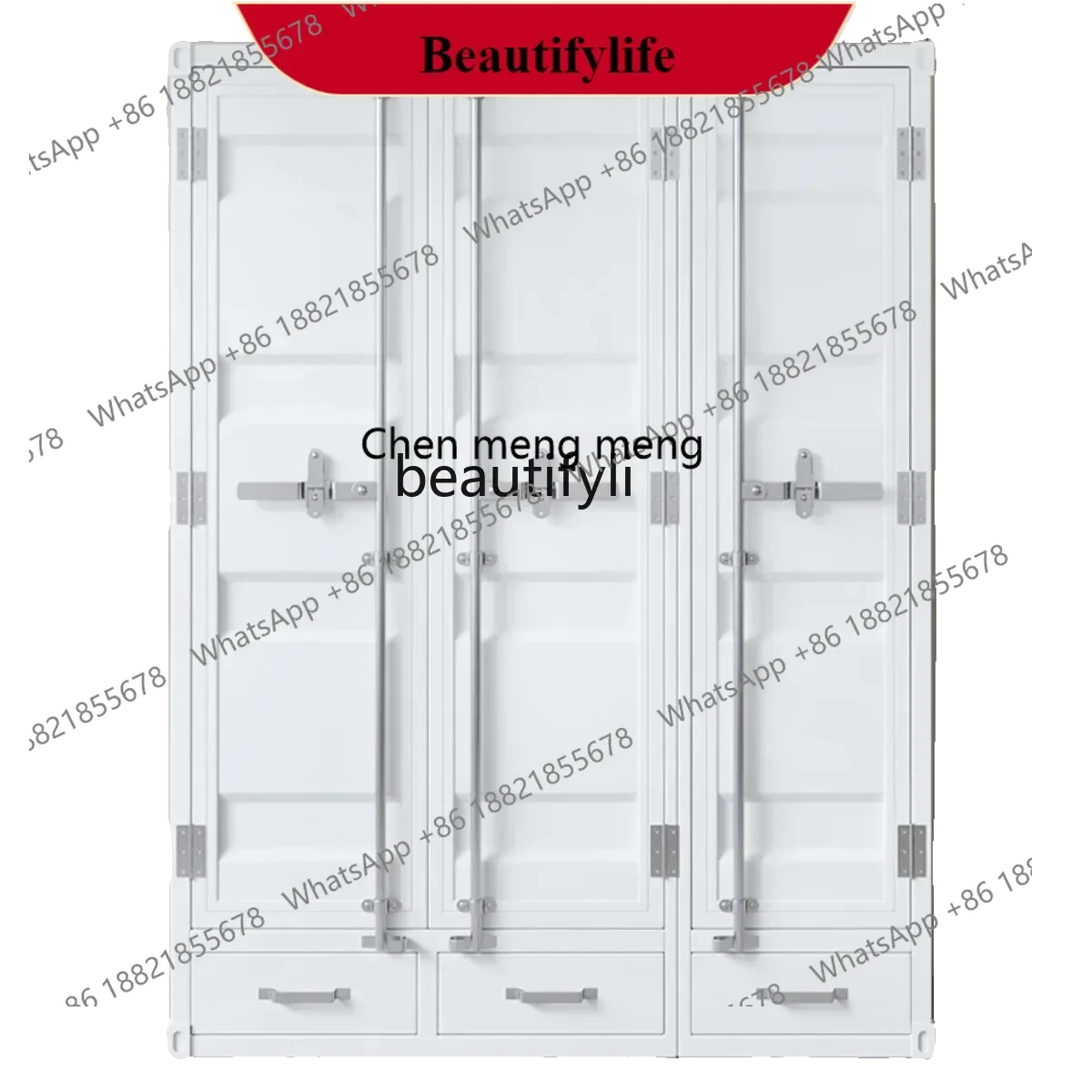 

G153 Industrial wind wrought iron container office bedroom wardrobe locker creative tool storage cabinet