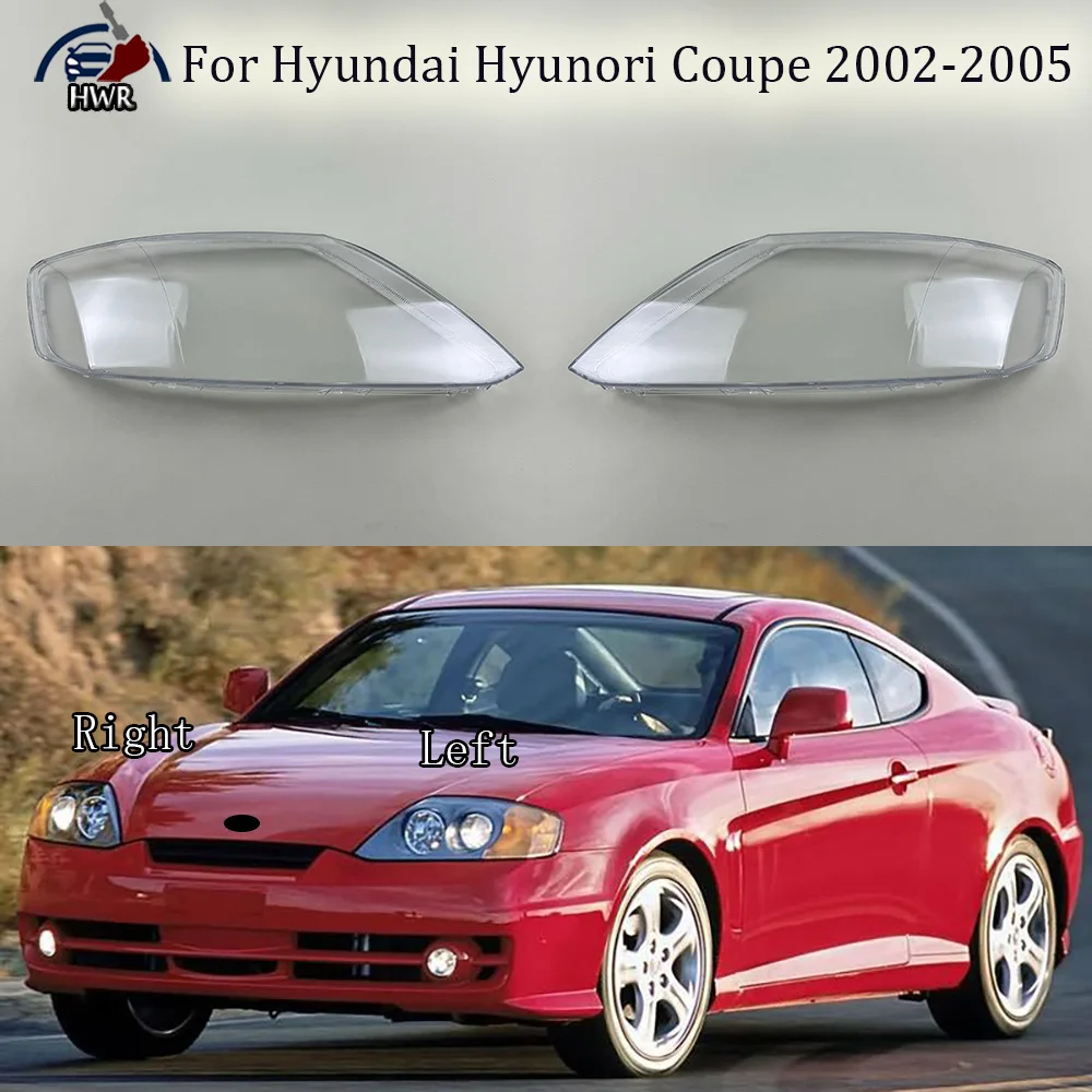 

Headlight Cover Shade Headlamp Shell Transparent Lampshade Case Lens Plexiglass For Hyundai Hyunori Coupe 2002 2003 2004 2005