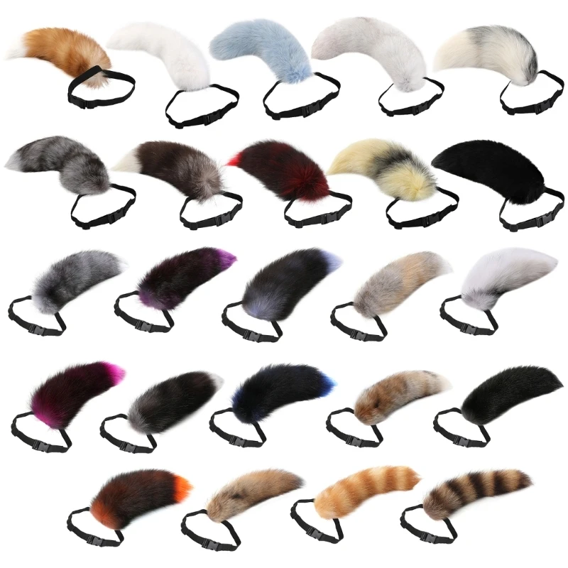 Soft Animal Tail Foxes Tail Adjustable Belt Tail Anime Cosplay Accessories