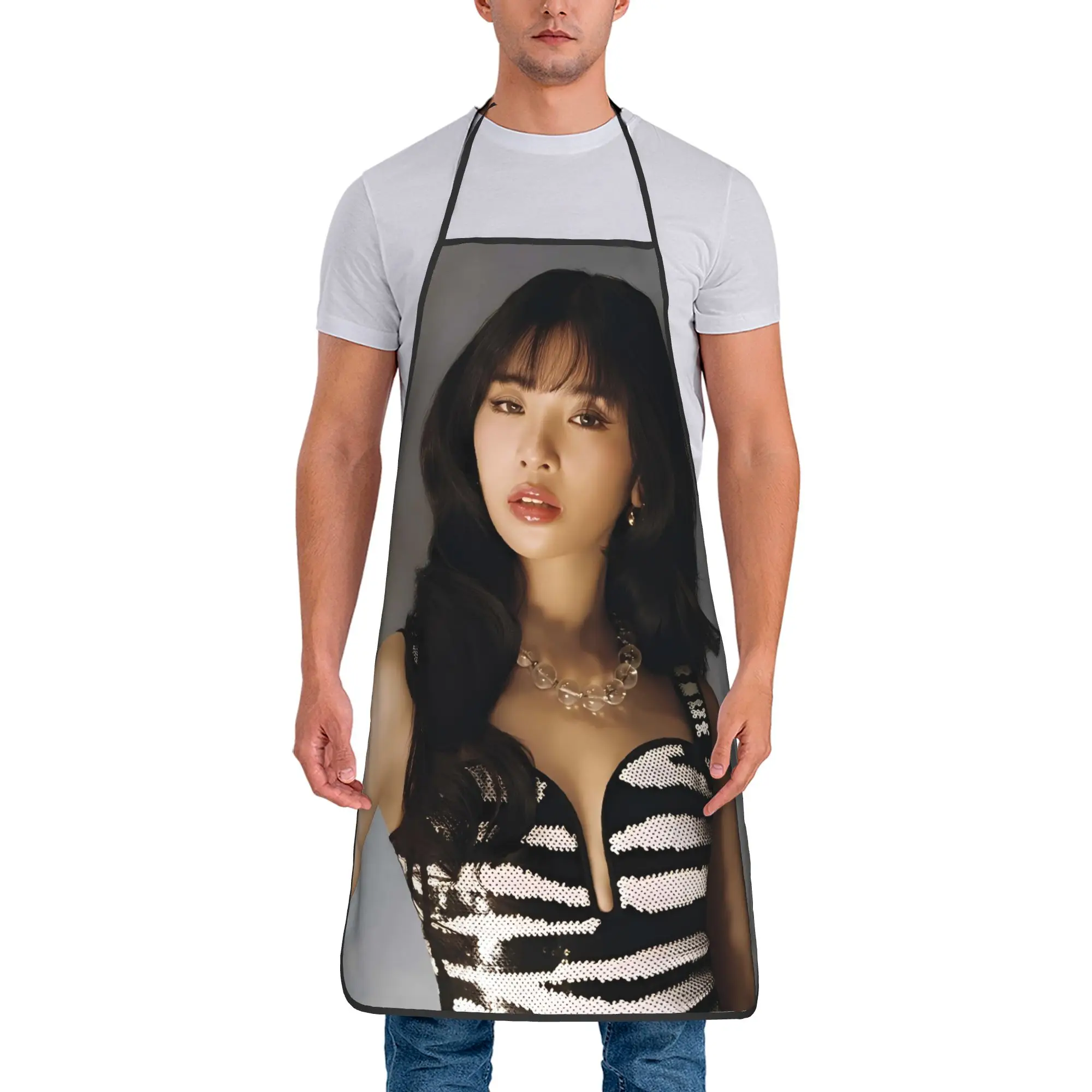 

Фартуки KATSEYE для взрослых: Модные кухонные аксессуары без карманов (Манон, Лара, София, Меган, Юнчхэ)