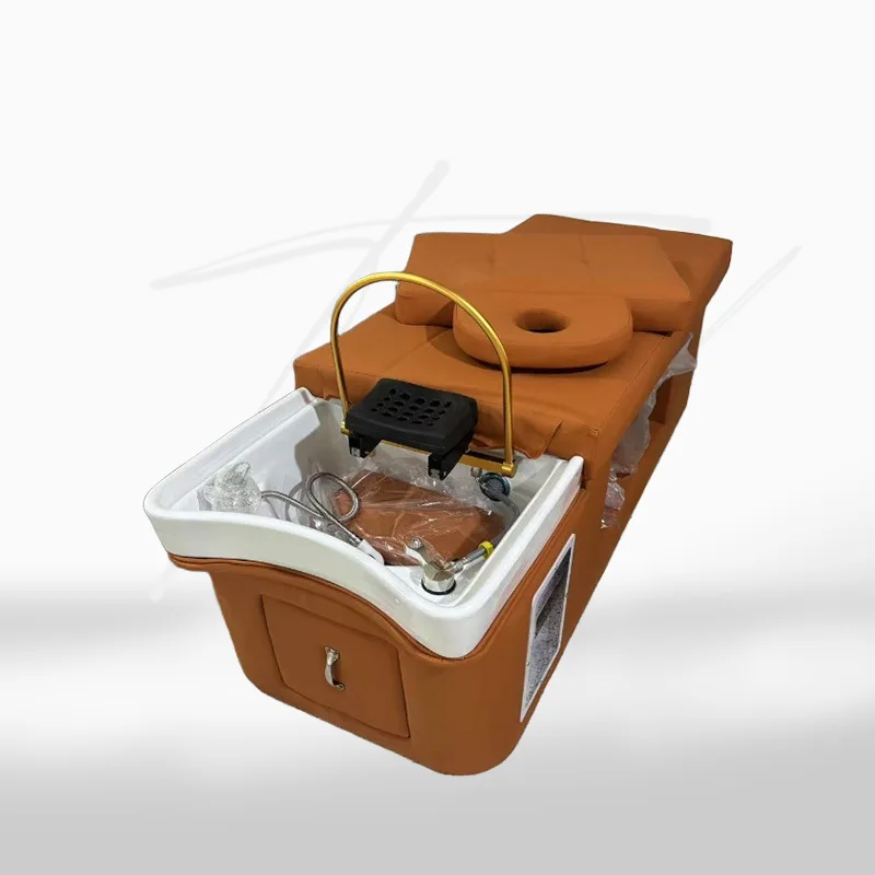 Hair washing bed with water heater, steaming water circulation bed, beauty massage bed