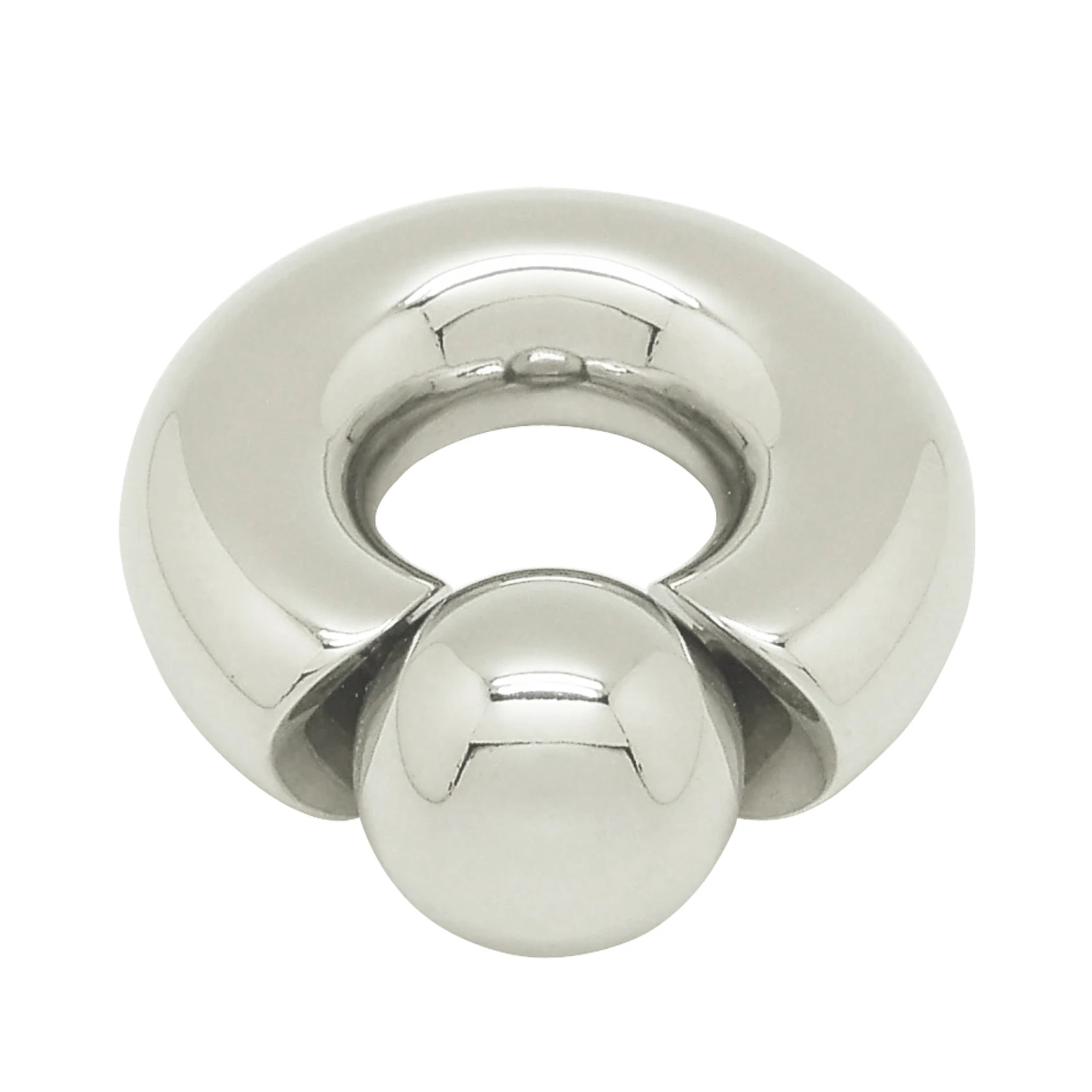 SIB1519 Thick Stainless Steel Body Piercing Jewelry Screw-In Ball Ring for Man Genital Piercing Jewelry